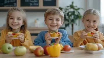 children-enjoying-colorful-fruit-snacks-in-a-bright-kitchen-during-an-afternoon-gathering-photo - Your Savvy Purse