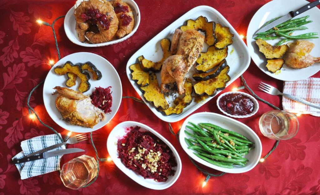 Christmas Dinner for Two in Less Than an Hour